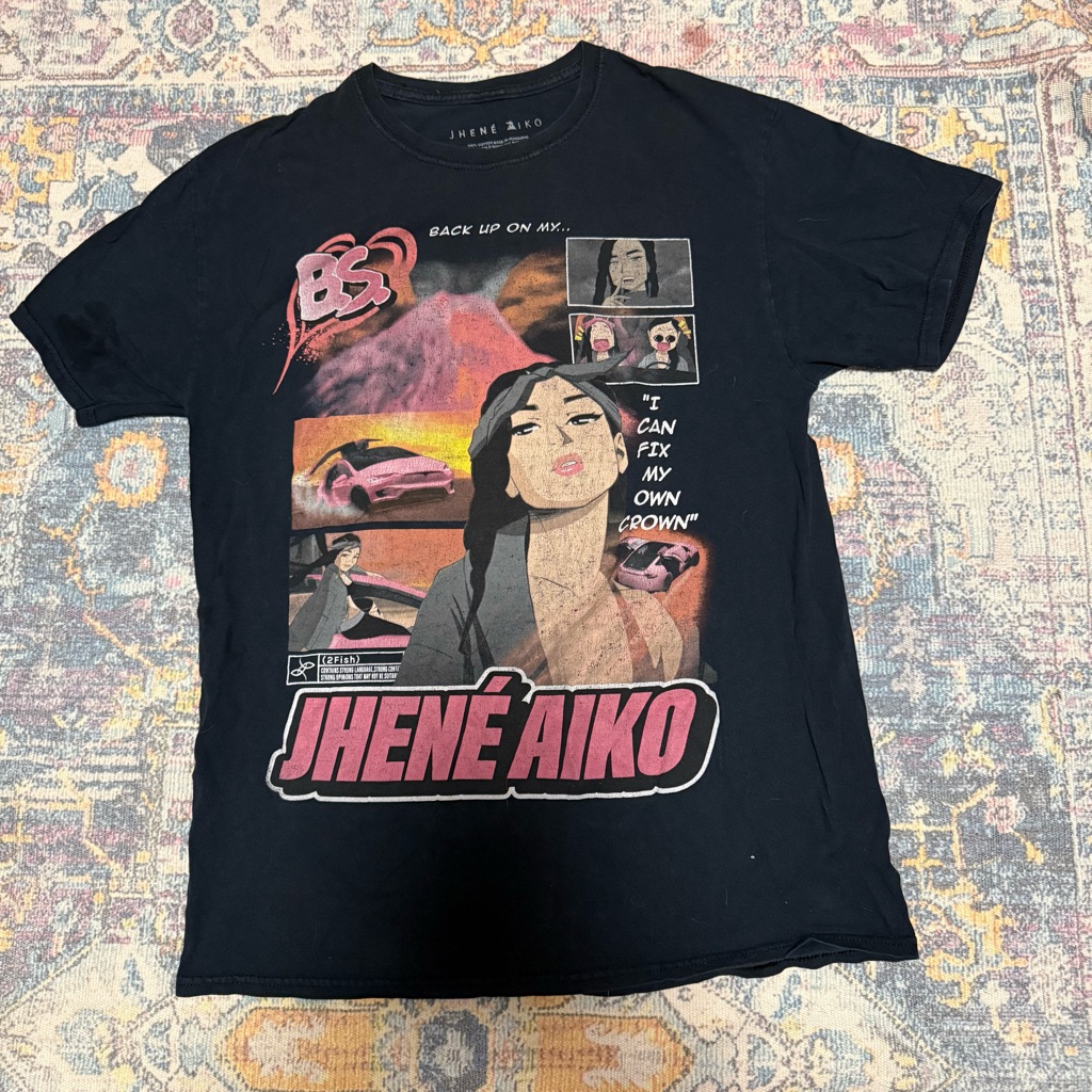 Black Graphic Tee  Short Sleeve